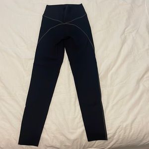 Aerie Offline 7/8 length black leggings; size Small